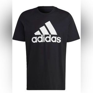 Adidas black/White classic Tee